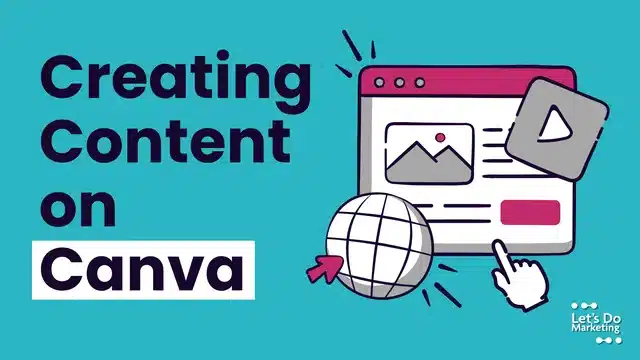 creating content on canva course
